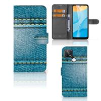 OPPO A15 | Wallet Case | met Pasjes | Jeans - thumbnail