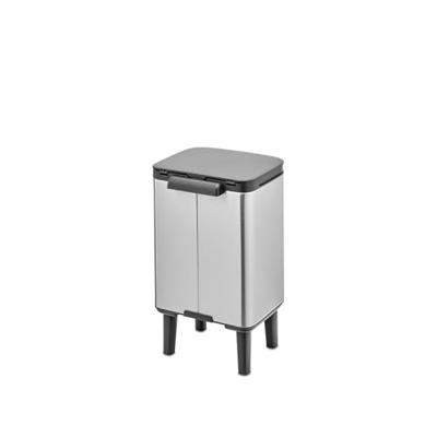 Brabantia Bo hi afvalemmer 4 liter met kunststof binnenemmer matt steel fingerprint proof