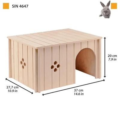 Ferplast knaaghuis sin 4647 hout