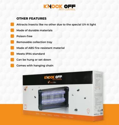 Knock Pest Insectenlamp 2x15 Watt Knock Pest Insectenlamp 2x15 Watt