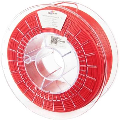 Spectrum Filaments 80657 Premium PCTG Filament PCTG Chemisch bestendig, Geurarm 1.75 mm 1000 g Traffic Red, Rood 1 stuk(s) Spectrum Filaments 80657 Premium PCTG Filament PCTG Chemisch bestendig, Geurarm 1.75 mm 1000 g Traffic Red, Rood 1 stuk(s)
