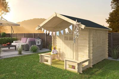 Speelhuisje Finland 190x260 cm- - Hout- Tuindeco