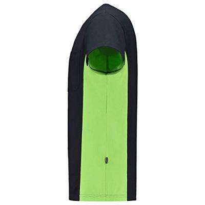 Tricorp T-shirt Bi-Color - Workwear - 102002 - zwart/limoen groen - maat XXL