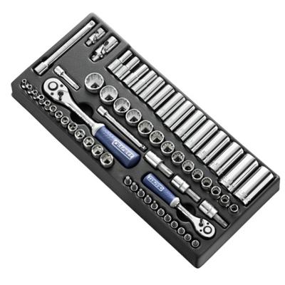 Expert by Facom Module Doppen en Toebehoren | 1/4" - 3/8" | 62-delig - E034853