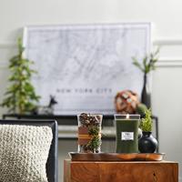 WoodWick Geurkaars Large Frasier Fir - 18 cm / ø 10 cm - Geurkaars in Glas - Houten Lont - thumbnail