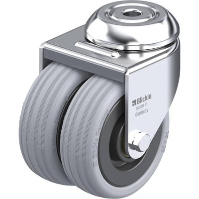 Blickle LMDA-VPA 75K Dubbel zwenkwiel Wieldiameter: 75 mm Draagvermogen (max.): 100 kg 1 stuk(s)