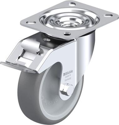 Blickle LE-TPA 102G-FI Zwenkwiel met rem Wieldiameter: 100 mm Draagvermogen (max.): 110 kg 1 stuk(s)
