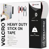 VELCRO® VEL-EC60242 Klittenband Om vast te plakken Haak- en lusdeel, Extra sterk (l x b) 1000 mm x 50 mm Wit 1 m - thumbnail