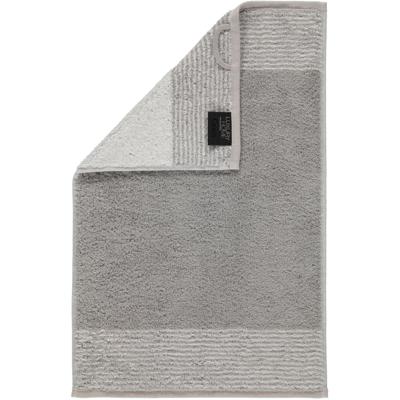 Cawö Cawo Two-Tone Gastendoekje Platina 30x50