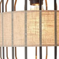 Brilliant Slope 93149/76 Staande lamp E27 Zwart, Natuur - thumbnail