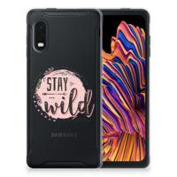 Samsung Xcover Pro Telefoonhoesje met Naam Boho Stay Wild - thumbnail