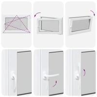 Kelderraam "RISOR" 90x50 cm draai-kiep DIN rechts wit - thumbnail