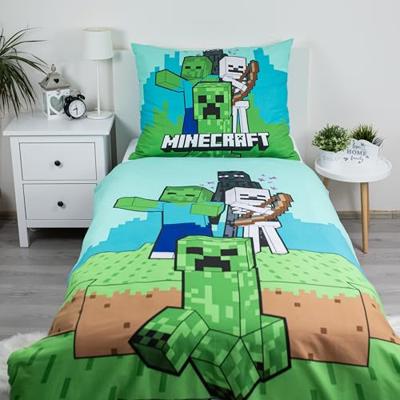 Minecraft Dekbedovertrek MOBS - 140 x 200 cm - Katoen Minecraft Dekbedovertrek MOBS - 140 x 200 cm - Katoen