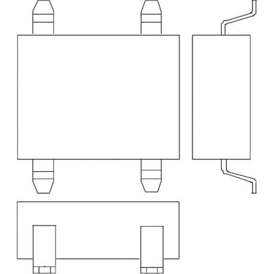 Infineon Technologies DF02S Bruggelijkrichter EDIP-4 200 V 1 A Eenfasig