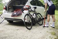 SILCA Floor pump pista red - thumbnail
