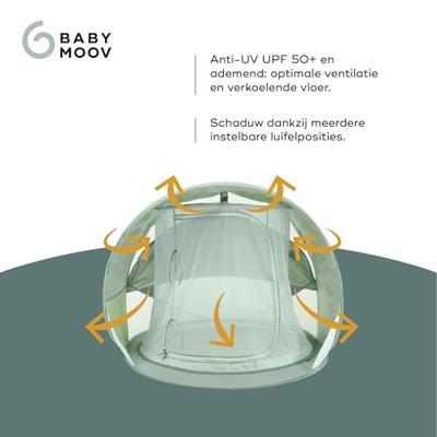 UV-tent moov and protect BABYMOOV groen UV-tent moov and protect BABYMOOV groen