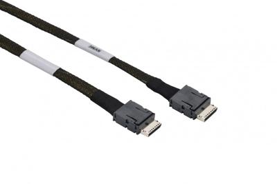 Supermicro CBL-SAST-0819 Serial Attached SCSI (SAS) kabel, 65 m, zwart - Serial Attached SCSI (SAS) kabel (65 m, OCuLink SFF-8611, OCuLink SFF-8611, recht, stekker/stekker)