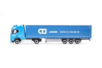 Herpa 318495 H0 Vrachtwagen DAF XG gardinendekzeilen „CTJ” (Nordrhein-Westfalen/Dormagen) - thumbnail