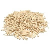 VidaXL 1000 st golftees 70 mm bamboe - thumbnail