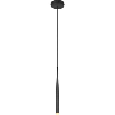 LED Hanglamp - Trio Select Cala - 1 Lichtpunt van 5.5 Watt - Hoogte Aanpasbaar - Aanpasbare Lichtkleur - Dimbaar - Mat Zwart - Metaal