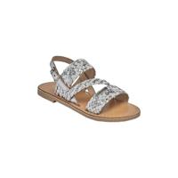 Leren kindersandalen Bamako LES TROPEZIENNES® BY M. BELARBI zilver - thumbnail