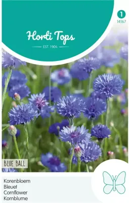 Zaden Centaurea Korenbloem Blue Ball Hortitops - Hortitops