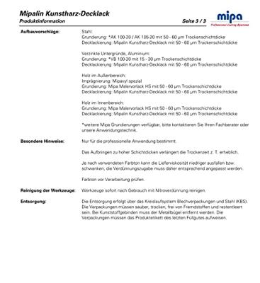 Mipa kh dek-lak "lin" kh. top coats landm.1ltr. mb-trac,olive green