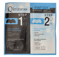 Qiriness Wrap Duo Purifying 2-Step Nose Patches 30 g Exfoliant & Peeling - thumbnail