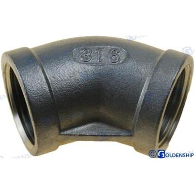 GS30562 - ELLEBOOG 45 H-H ROESTVRIJ STAAL 3/4