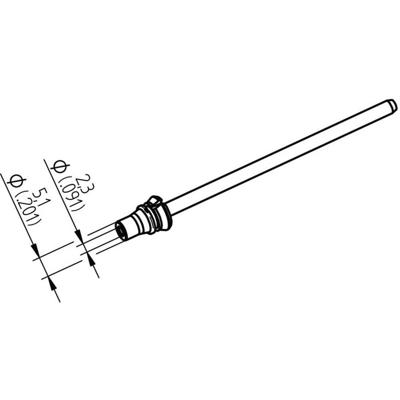 Ersa 0742ED2351H/SB Desoldeerpunt Conisch Lengte soldeerpunt: 79.25 mm Inhoud: 1 stuk(s) Ersa 0742ED2351H/SB Desoldeerpunt Conisch Lengte soldeerpunt: 79.25 mm Inhoud: 1 stuk(s)