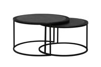 Light & Living Salontafel 'Talca' Set van 2 stuks, 67/75cm, kleur Antiek Lood - thumbnail