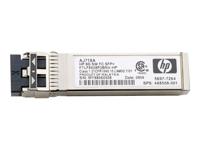 HPE - SFP (mini-GBIC) transceivermodule - 8GB glasvezelkanaal (SW) - voor HPE 8Gb, SN6000; StorageWorks 8/20q, 8Gb, MPX200, SN6000 - thumbnail