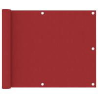VidaXL Balkonscherm 75x400 cm oxford stof rood - thumbnail