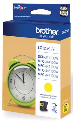 Brother Inktcartridge LC-125XLY Origineel Geel LC-125 XL Y