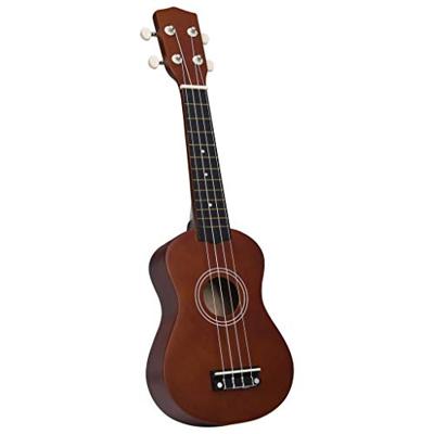 VidaXL Ukuleleset met tas voor kinderen sopraan 21&apos;&apos; donkerhoutkleurig - thumbnail