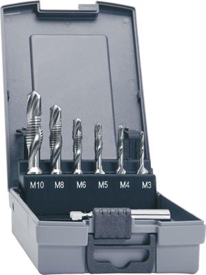 Promat/Tecwerk Combi-draadtapset | DIN 3126 | M3-M10 7 delig | HSSG kunststof cassette - 4000867339