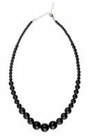 Ketting kralen zwart - thumbnail