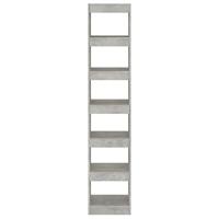 Boekenkast/kamerscherm 40x30x198 cm betongrijs - thumbnail