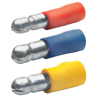 Klauke 1050 Ronde connector 4 mm² 6 mm² Stift-Ø: 5 mm Deels geïsoleerd Geel 1 stuk(s)