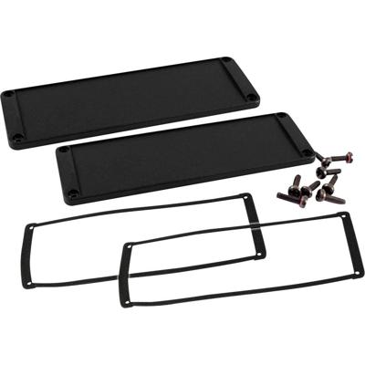 Hammond Electronics Aluminium Zwart (l x b x h) 6 x 169 x 57 mm 2 stuk(s)