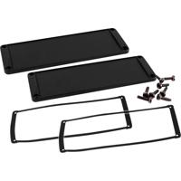 Hammond Electronics Aluminium Zwart (l x b x h) 6 x 169 x 57 mm 2 stuk(s) - thumbnail