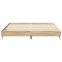 Bedframe zonder matras hout sonoma eikenkleurig 180x200 cm - thumbnail