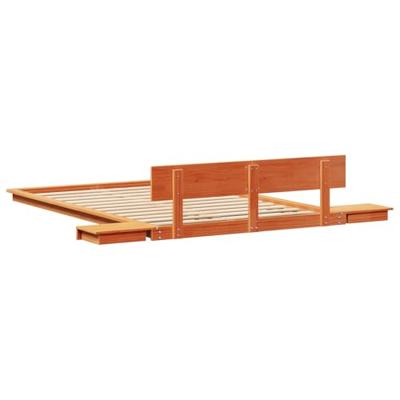 Bedframe Bruin 120 x 190 cm Hout