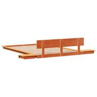 Bedframe Bruin 120 x 190 cm Hout - thumbnail
