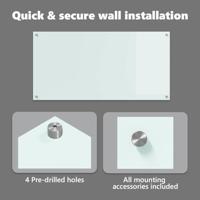 VidaXL Keuken spatscherm wit 120 x 60 cm gehard glas - thumbnail