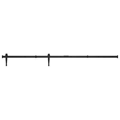 VidaXL Ophangset voor minischuifdeur 152 cm koolstofstaal