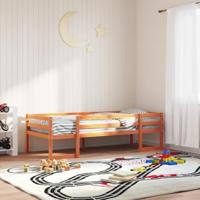 Kinderbedframe massief grenenhout wasbruin 75x190 cm - thumbnail