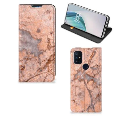 OnePlus Nord N10 5G | Standcase | Marmer Oranje