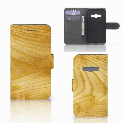Samsung Galaxy Xcover 3 | Xcover 3 VE | Book Style Case | Licht Hout