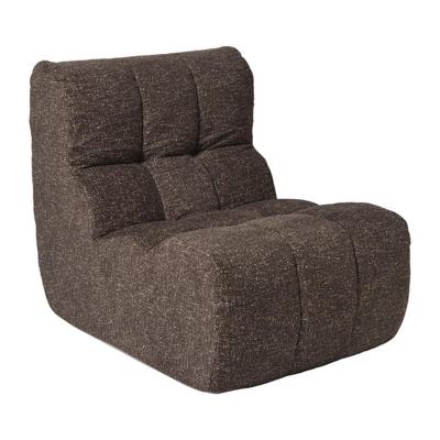 Fauteuil chenille - donkerbruin - 87x72x66 cm Fauteuil chenille - donkerbruin - 87x72x66 cm